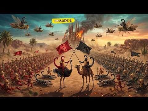 Epic Scorpion Battle Turns Into Unity 🦂 | Red vs Black War | Cinematic AI Short Film (Episode 2)