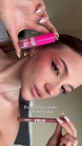 Ruby Kisses Plumping Effect Lip Liner, Semi Matte, Smudge Proof, High Pigment, Medium to Full Coverage Makeup, Precise Tip, Bold Color Lip Plumper