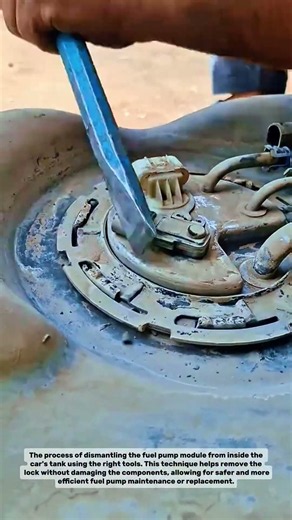 How to Safely Remove the Fuel Pump Module from the Car's Tank