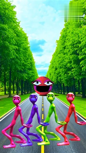 VFX..ROKI... | Equal dream to cochinta red green blue colour alien dance vs attack Train Drivertom. #funny | Instagram