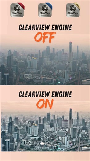 Can an iPhone see through heavy city smog? 🏙️ #shorts