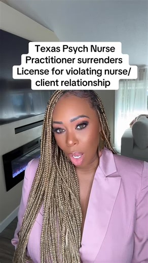 The Texas BON says he is no longer allowed to call himself an APRN or an RN and may not reinstate his license for another year! #nursegang #nurselife #nursesofig #fyp #nursesinthenews #np | Aprnbeauty Cosmetics