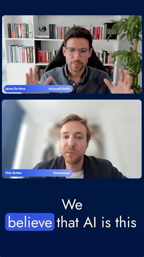 DataSnipper on Instagram: "AI isn’t just a new tool. It’s a new layer, changing how entire industries work. ⚡️ That’s what we unpacked in our fireside chat with Microsoft’s Jaime De Mora. Real transformation, not just automation. This is what the next era of work looks like. #AI #audit #auditinnovation"