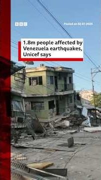 1.8m people affected by Venezuela earthquakes, Unicef says. #Venezuela #BBCNews
