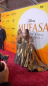 Beyoncé and Blue Ivy glitter in gold at the 'Mufasa: The Lion King' premiere. 📸✨ | Entertainment Tonight