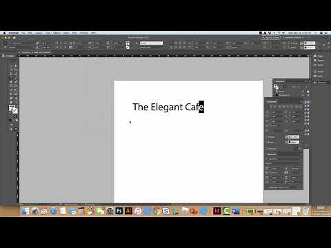 Adding Special Characters/Using the Glyphs Panel in InDesign