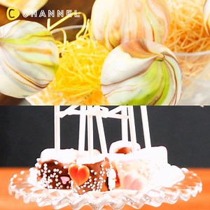 332K views · 2.3K reactions | 裏技を使ってまんまるく可愛く♡マーブルチョコポップ 全動画はアプリC...