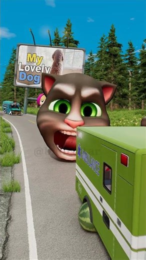 Happy Weird Cars vs Scary Tom Cat in BeamNG.drive