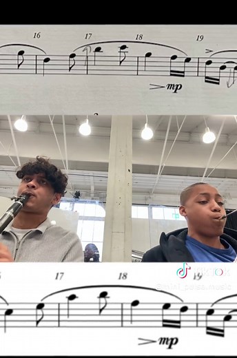 Beautiful Clarinet and Bassoon Duet Rehearsal