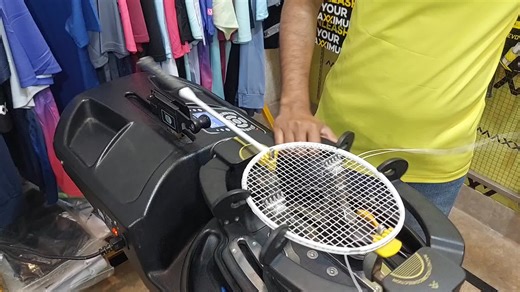 Check out my latest video where I demonstrate how I use the badminton machine digital to restring my racket! 🏸 #Badminton #RacketStringing #DigitalMachine