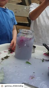 1.1K views · 14 reactions | It’s #cosytuffspot Tuesday! What’s on your tray today? Posted @withregram • @gemmas_childminding B U D D L E I A  Simple water play using some flowers we picked! We added Grape food colouring and oat milk to the water with lots of utensils.... hours of imaginative play  #tuffspot #tufftray #tufftrayideas | Cosy | Facebook