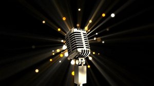 clip-1108814543-animation-microphone-over-glowing-light-spots-against