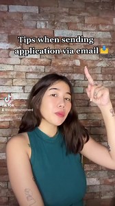 Applying for a job via email? We've got some tips for you! Check out this video now! 📩 Follow us on TikTok for more WFH tips and wonderful career opportunities. https://vt.tiktok.com/ZSdFnrUyt/ 💻✨ #emailtips #workfromhometips #career | Jobs Somewhere