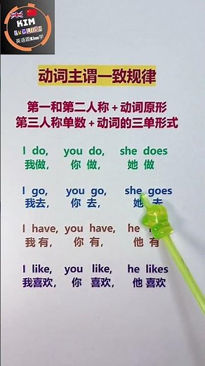 Kim’s English | Subject-Verb Agreement Rules Made Easy | 动词主谓一致规律：简单易懂的英语语法课 #englishtipsbykim