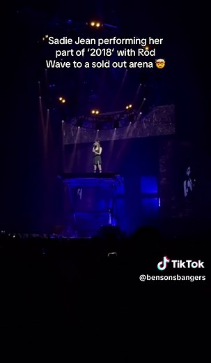 Sadie Jean Performs '2018' with Rod Wave at Sold Out Arena
