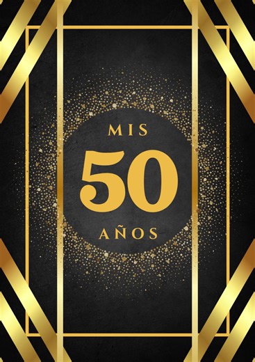 Invitación de 50 años: Celebra con estilo