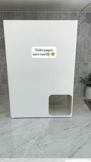 8.3M views · 75K reactions | Here’s a clever way to discreetly store toilet paper in any bathroom 炙✨ #cleaninghacks #homehacks #cleaningfinds | Carolina McCauley | Facebook