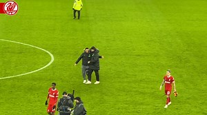 82K views · 7.1K reactions | ❤️ Talk about a feel-good factor around the club! Liverpool fans clapping and singing along to One Kiss, the players relaxed and happy, Jurgen Klopp giving fist pumps to the crowd!  | This Is Anfield | Facebook
