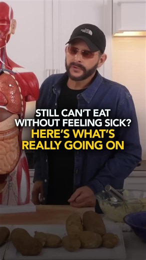 Still Can’t Eat Without Feeling Sick, Here’s What’s Really Going On A lot of people think it is just their gut being a mess. Yeast. Mold. Fungus. Bacteria. Viruses. All of that can be there. You can have somebody with a total mess in the gut and they are not even complaining. Then you have somebody else who cannot eat without nausea, butterflies, tightness, cramps, bloating, weird sensations, and anxiety because their vagus nerves are inflamed and irritated. Their phrenic nerves are inflamed too