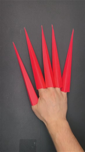 SUPER EASY Paper Claws #diy #halloween #papercraft #claws