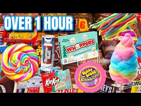 New 101 Candy Snacks Rainbow Pink Purple Yellow Gold Red Blue White Brown Orange Purple Over 1 Hour