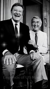 John Wayne and James Stewart were both top actors during Hollywood's Golden Age, but instead of rivalry, they maintained a strong friendship based on mutual respect. You won't believe it, they held differing political views, but that never stopped them from admiring each other's talent and professionalism. They collaborated on excellent films, most notably John Ford's The Man Who Shot Liberty Valance. Both of these stars were icons of the American spirit and patriotism. Their combined appearance