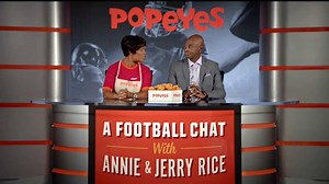 Popeyes Classic Cajun Wings TV Spot, 'Football Chat' Featuring Jerry Rice