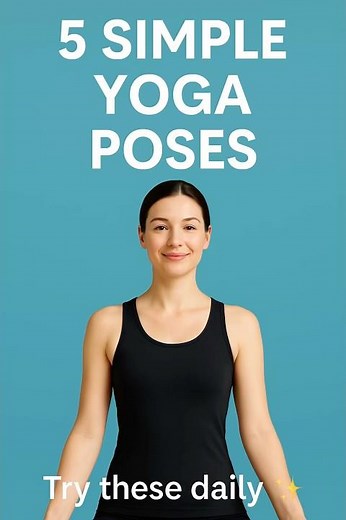 5 Simple Yoga Poses for Beginners | Daily Stretch Routine