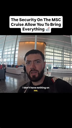 Brandon Manues on Instagram: "Are All Cruises Security This Easy To Pass #travel #cruise #explore #security #tips"