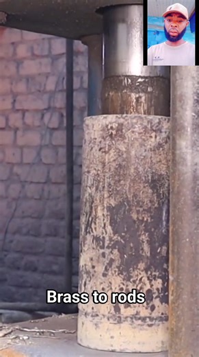 Skilled workers making rods from brass.🤍🤍 | John Kenedy Anyaba