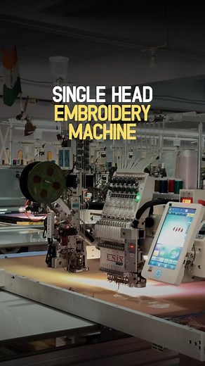 1.4K views · 28 reactions | Witness the magic of modern embroidery! Our Single Head machine delivers flawless designs with speed and accuracy. #EmbroideryTech #SingleHeadMachine #TextileSolutions #PrecisionCraft #EmbroideryBusiness #FashionManufacturing #AutomatedEmbroidery #SuratIndustry #TextileMachine #DesignAutomation #HighQuality #Production | Unix Stitchmachines Pvt. Ltd. | Facebook