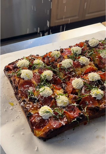 Detroit Style Sausage and Pepperoni Pizza Recipe