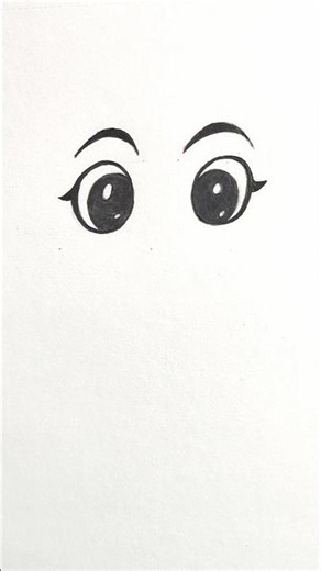 Draw cartoon eyes #shorts