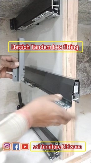Hettich Tandem Box For modular Kitchen #ssifurmiture #viralreels #carpanterskills #carpanter #interior #woodworking #wardrobe #wardrobe #interiordesign #interiors #decore #homedecore #housedesign #luxuryhome #luxurylifestyle #architecture #interiordecor #interior #interiordesigner #showroom #interiorshowroom #instagram #instagram #instadaily #trending #viralreels #didwana #india #rajasthan #jaipur | ssifurniture Didwana