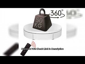 Heavy-Duty 50kg Electric Rotating Display Stand With Remote, 360° Adjustable Speed & Angle for Live