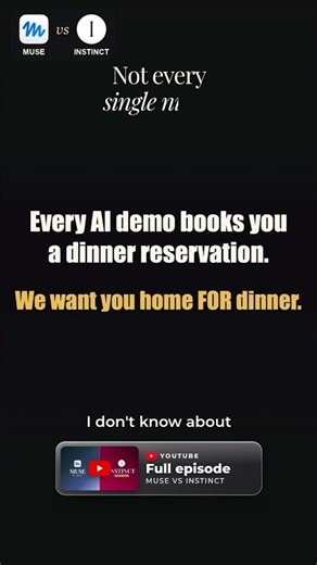Muse vs Instinct: Can AI Do More Than Book Dinner?