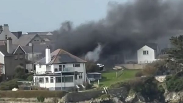 Anglesey garage fire sent smoke billowing across seaside village