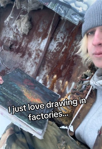 Drawing in an Abandoned Factory