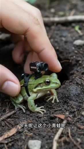 “We Put a Camera on a Frog… What It Saw Will Shock You 🐸😲”#shorts #animals #viral #ai #trending