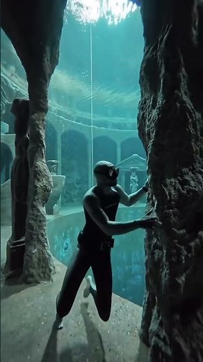 Exploring the mysterious caves underwater #viral #trending #cartoon