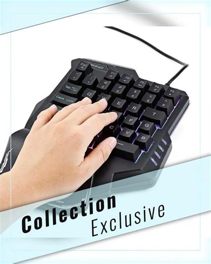 Clavier Gaming Mécanique Une Main RGB Portable Mini