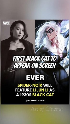 Li Jun Li will be the first Black Cat To Appear on Screen #spiderman #spidernoir