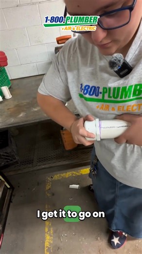 The best way to get a secure PVC pipe connection is to twist the pieces together as you push them on. This simple hack ensures a perfect, tight fit every time. #Plumbing #DIYHome #HomeRepair #Construction #Plumber #1800plumber #amarillotx #1800plumberairelectric #homemaintenance | 1-800-Plumber Air and Electric