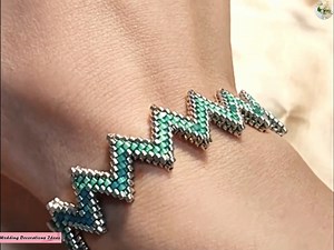 7.1K views · 186 reactions | How to Make a Zig Zag Bracelet from Japanese Beads Tutorial | Wedding Decoration Ideas | Facebook