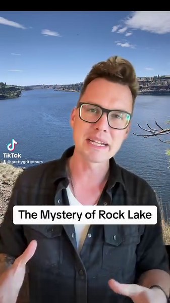 55K views · 1K reactions | Rock lake is the largest lake in ￼Eastern WA, at just over 9 miles long and with a known depth of at least 375 feet. ￼ over the years there have been rumors of a lake monster that stalks these waters, and there has been several confirmed drownings over the years with very few bodies ever being recovered. #wa #history #washingtonstate #mystery #haunted #spokane #rocklake #fyp | Pretty Gritty Tours | Facebook