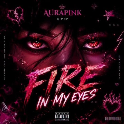 🔥 AURAPINK – FIRE IN MY EYES (Official AI K-Pop Song) 🎧