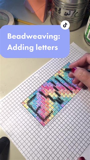 Letter Weaving Craft Tutorial | Beadwork and Beading Ideas