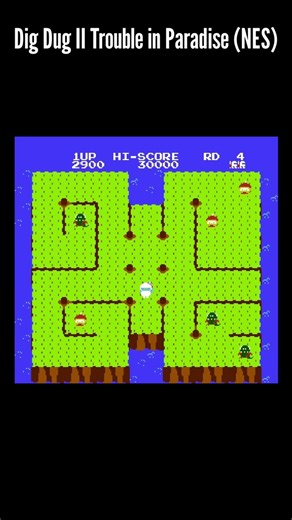 Dig Dug II Trouble in Paradise NES #nes #retrogaming #retrogameroom #retro #sega #techretro #games