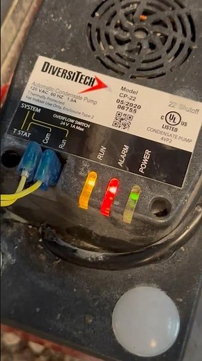 My diversitech condensate pump stopped working?