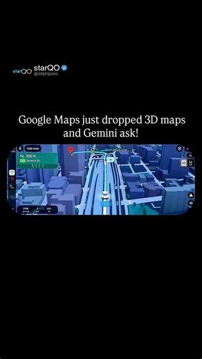 Googal dropped 3D Googal Maps and Ask Maps! #google #gemini #ai #3d #map